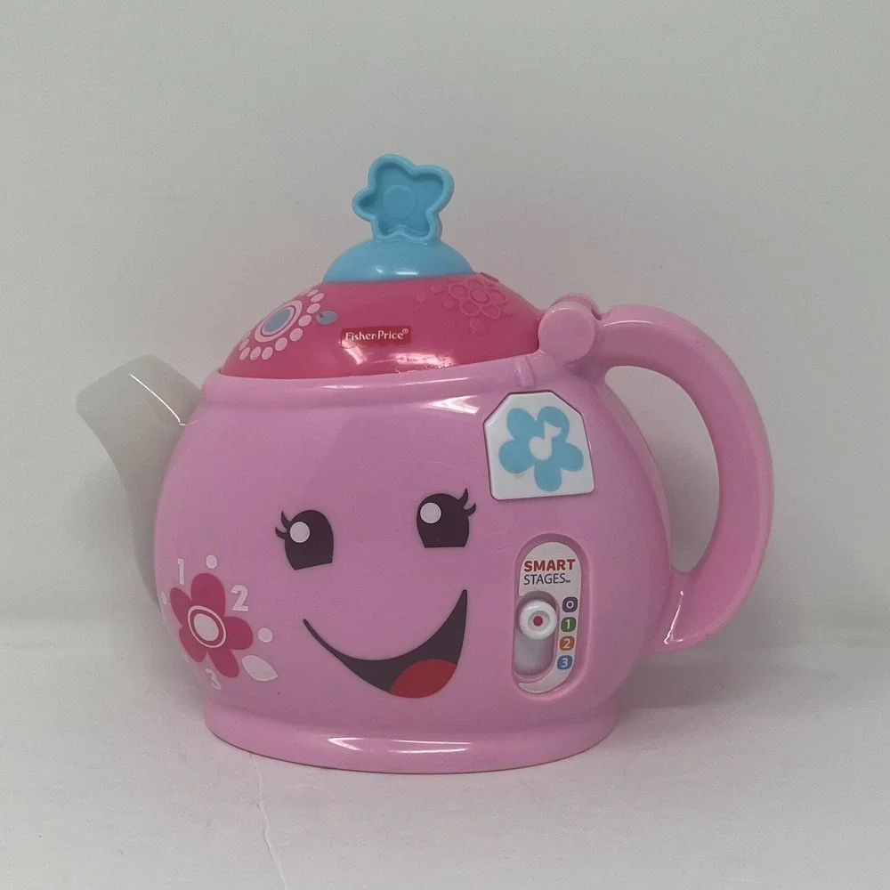 Fisher Price Pink Teapot Laugh and Learn Sounds Sings Light Up Interactive Toys